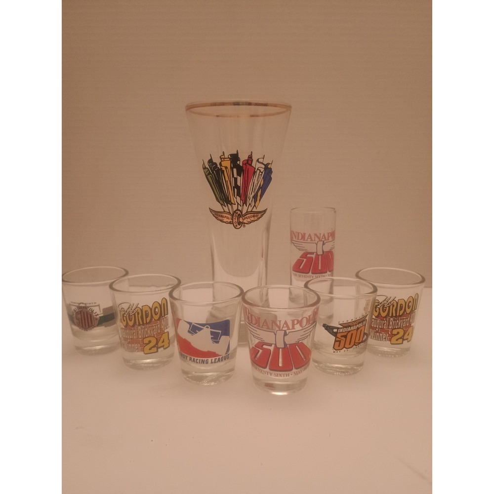 Vintage Lot Of 8 Bareware Jeff Gordon Indianapolis Motor Speedway Shot/Beer...